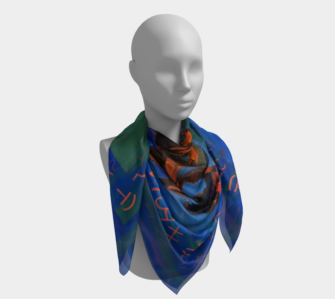 Blue and Green Cowgirl Bronc