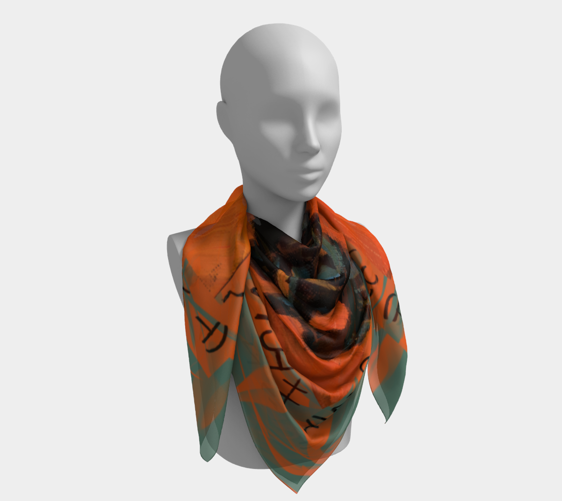 Orange and Sage Cowgirl Bronc