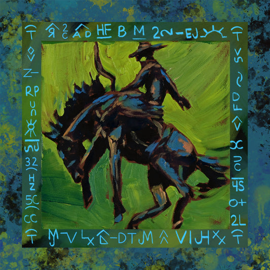 Green Cowboy Bronc