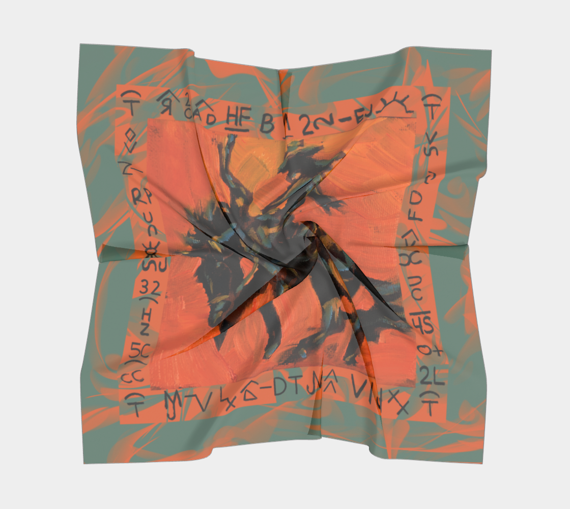 Orange and Sage Cowgirl Bronc