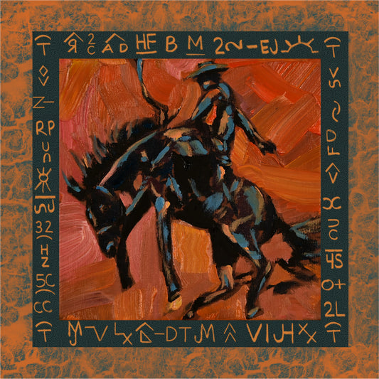 Orange Cowgirl Bronc