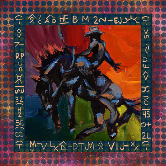 Multi Colour Cowboy Bronc