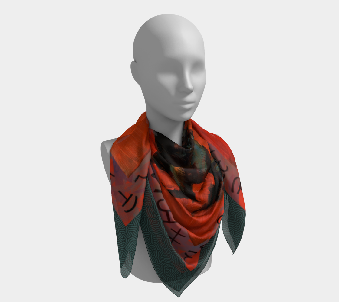 Red and Turquoise Cowgirl Bronc