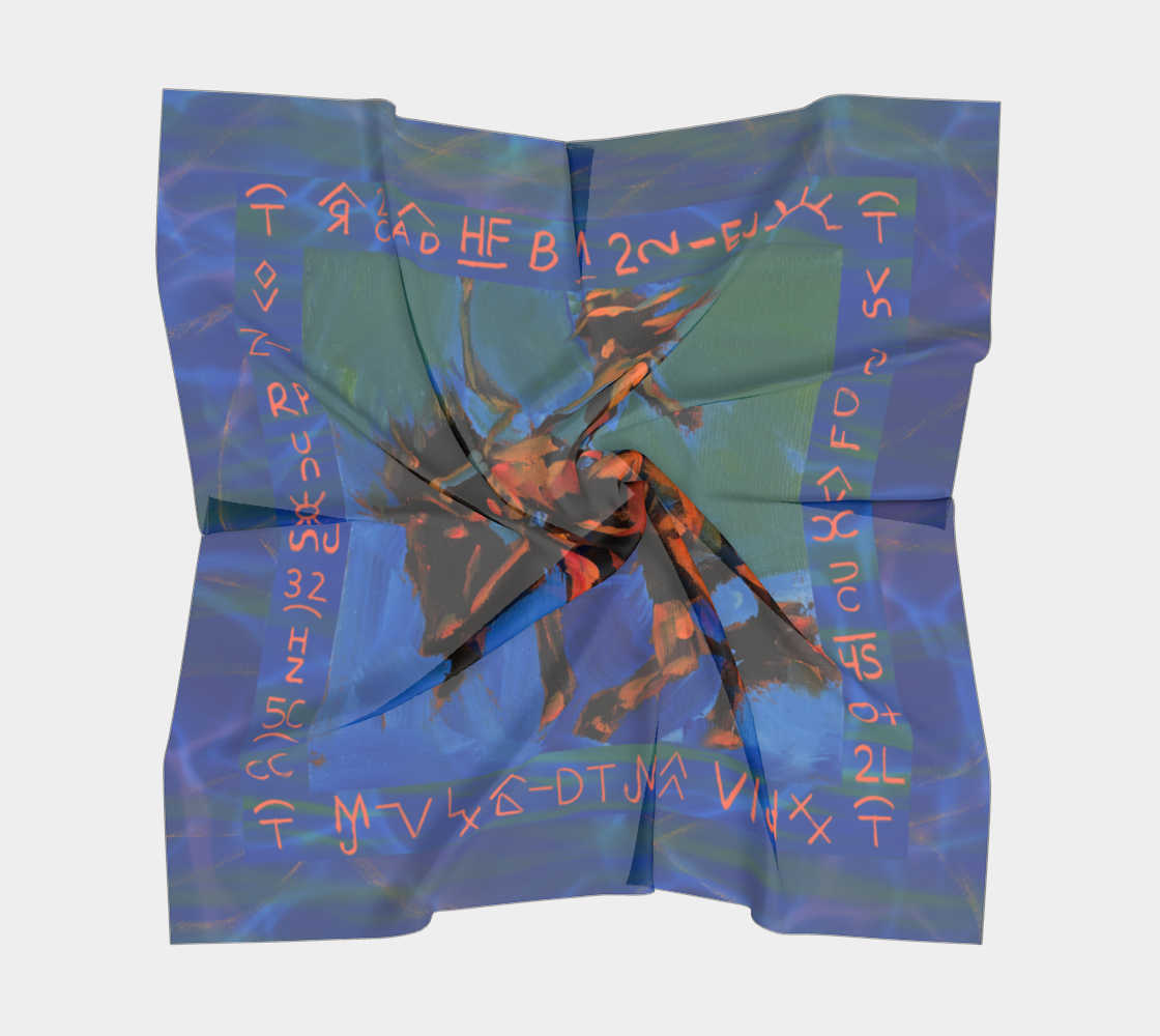 Blue and Green Cowgirl Bronc