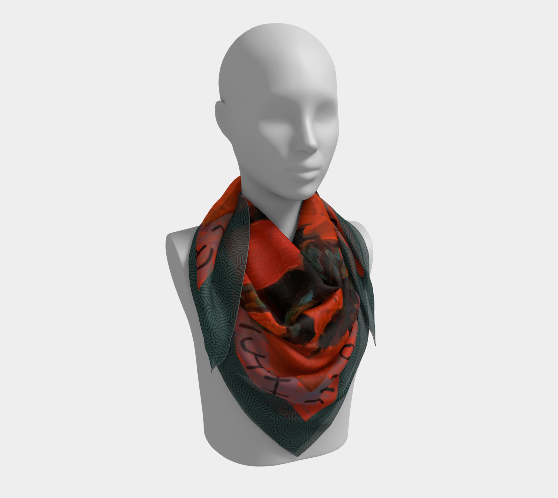 Red and Turquoise Cowgirl Bronc