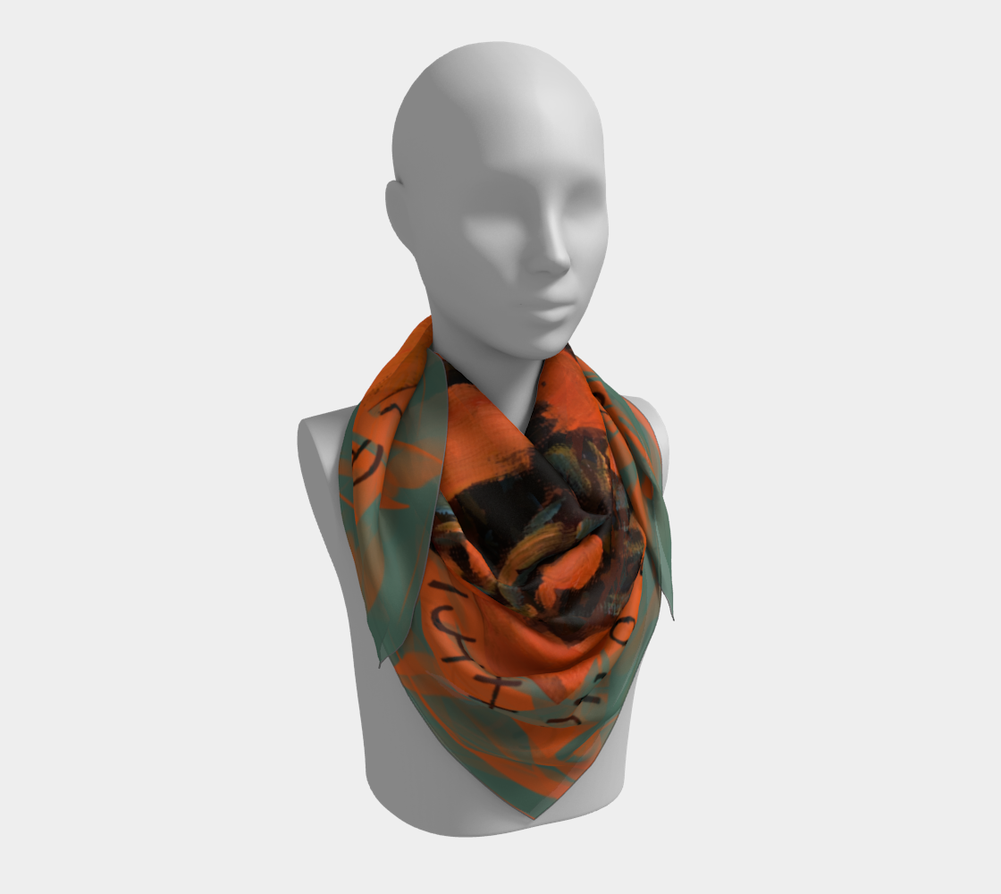 Orange and Sage Cowgirl Bronc